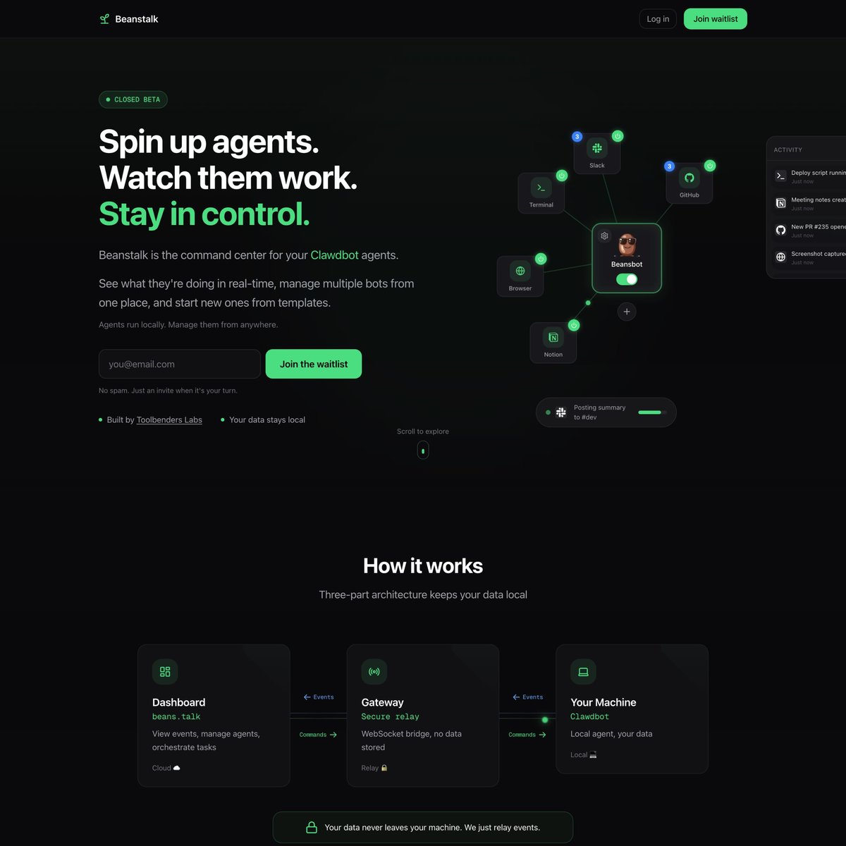 Website Inspiration: Beanstalk