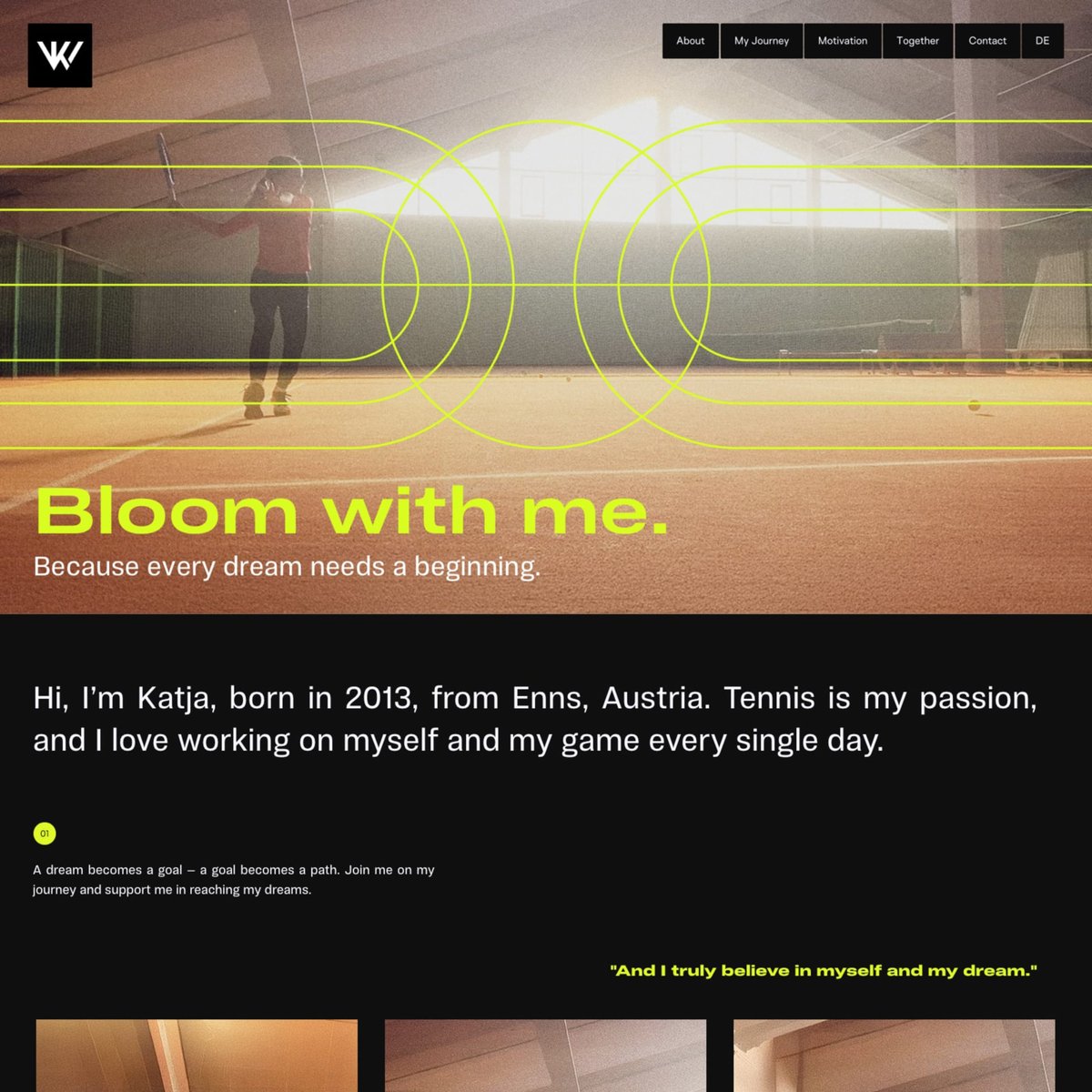 Website Inspiration: Katja Wolfinger