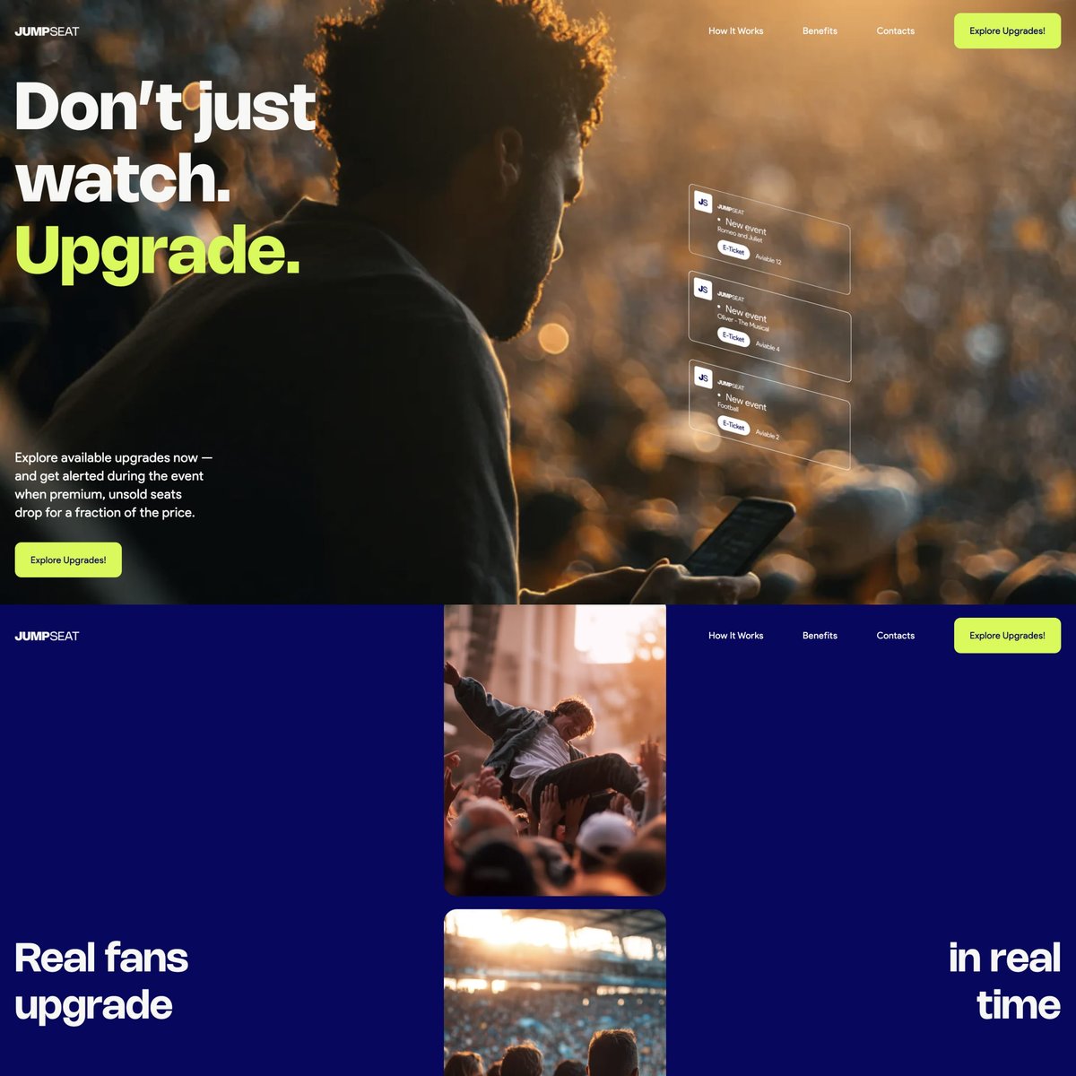 Website Inspiration: Jump Seat