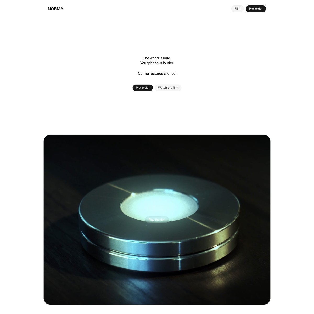 Website Inspiration: Norma