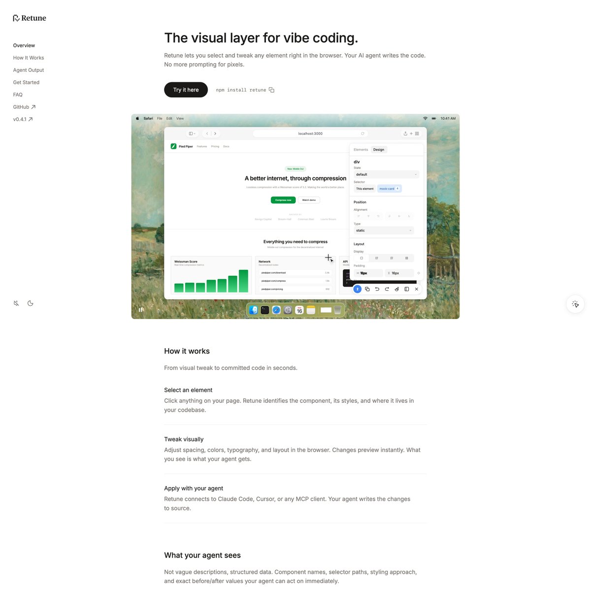 Website Inspiration: Retune