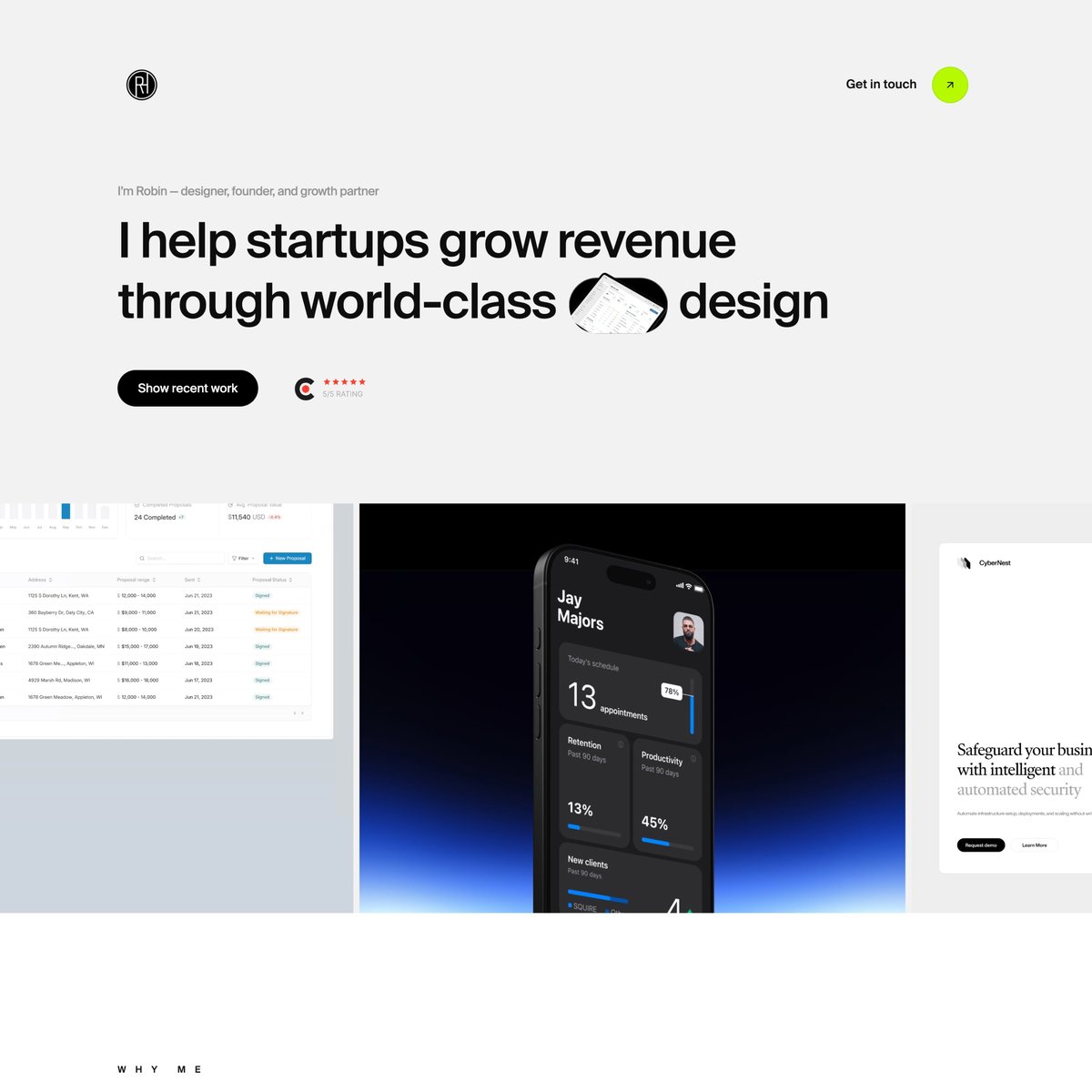 Website Inspiration: Robin