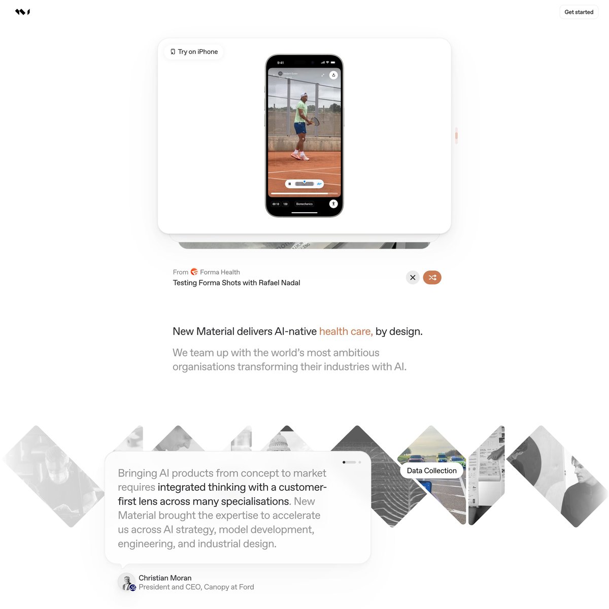 Website Inspiration: New Material