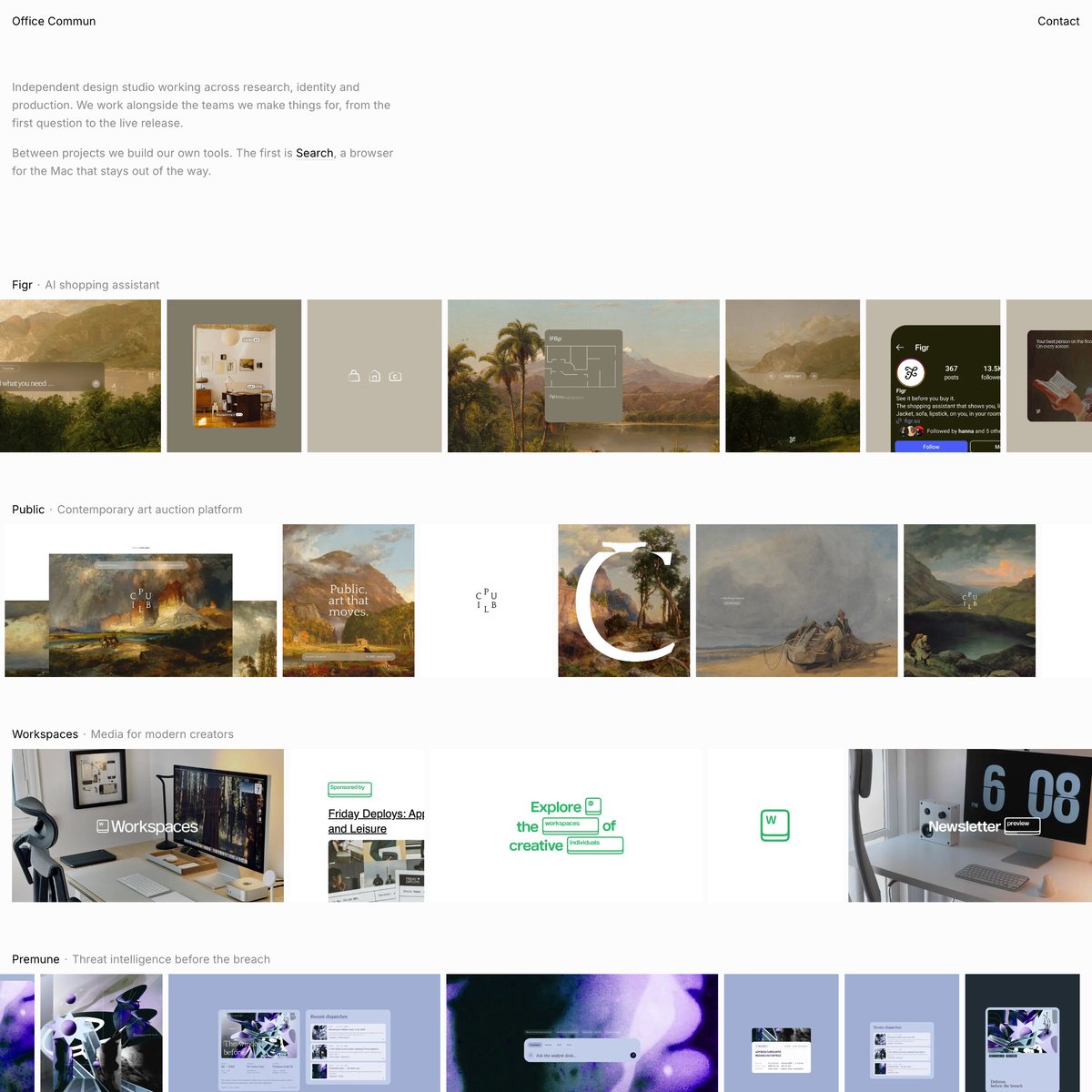 Website Inspiration: Office Commun