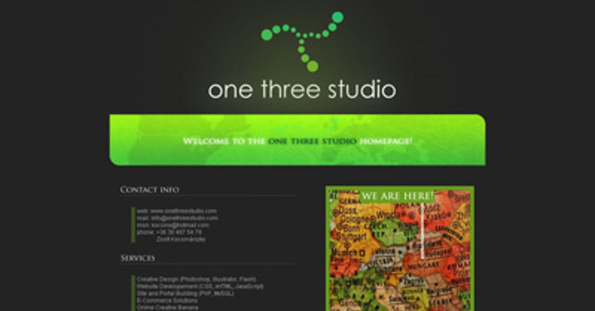One Three Studio — One Page Website Award