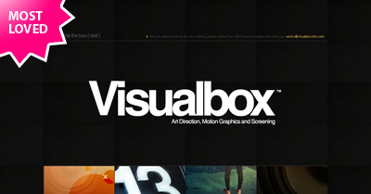Visual Box Project Visualbox — One Page Website Award