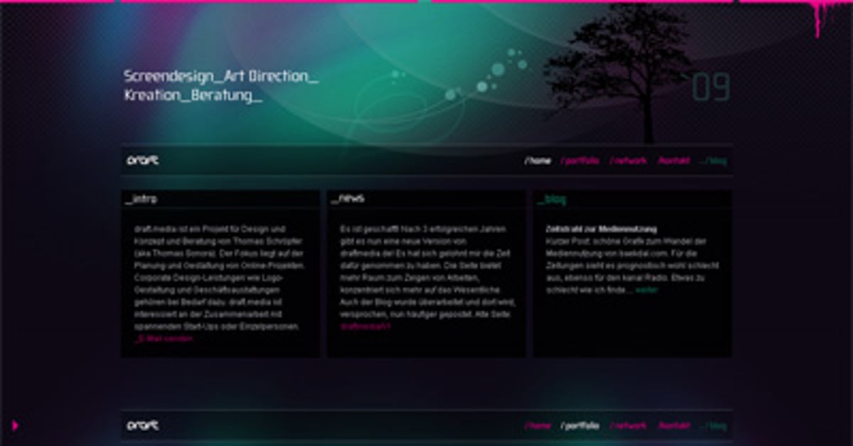 draft.media — One Page Website Award