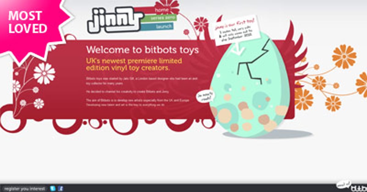 Bitbots Toys — One Page Website Award
