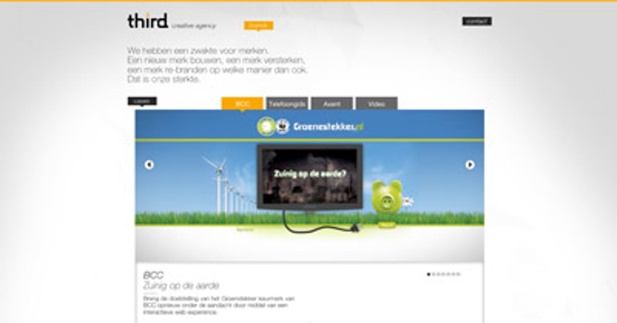 Third — One Page Website Award