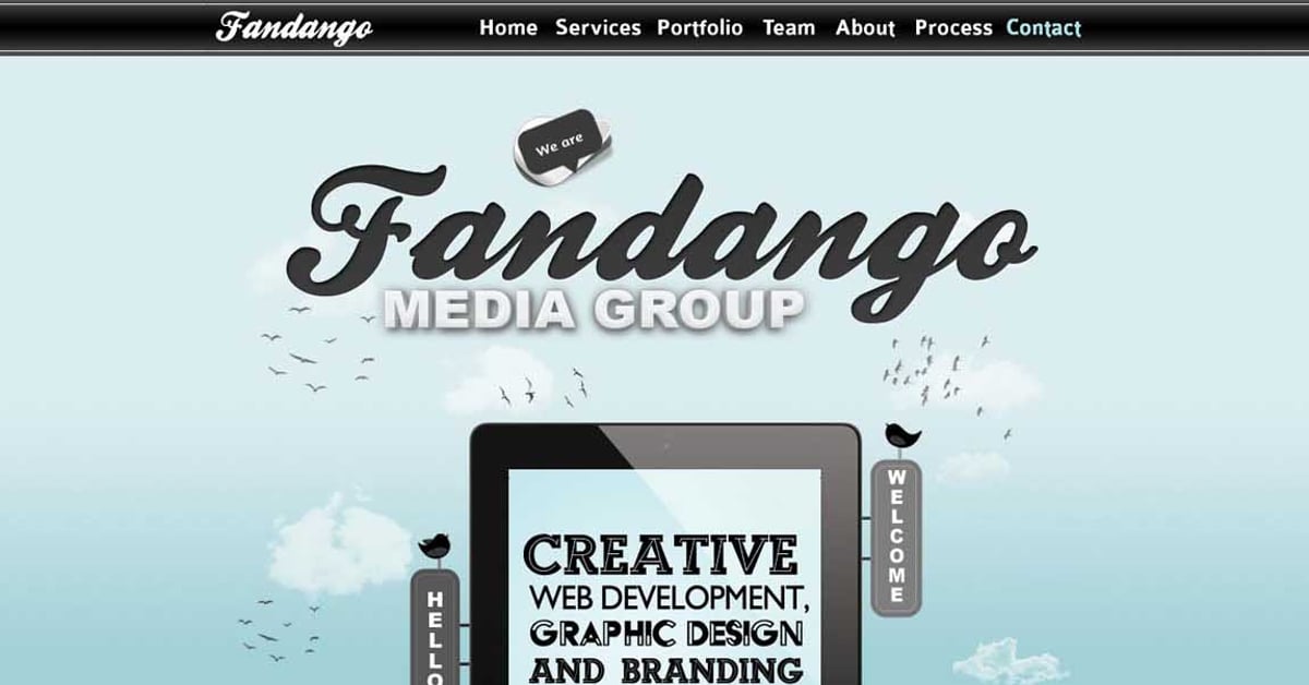 Fandango Media Group — One Page Website Award