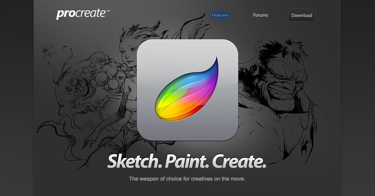 Procreate — One Page Website Award