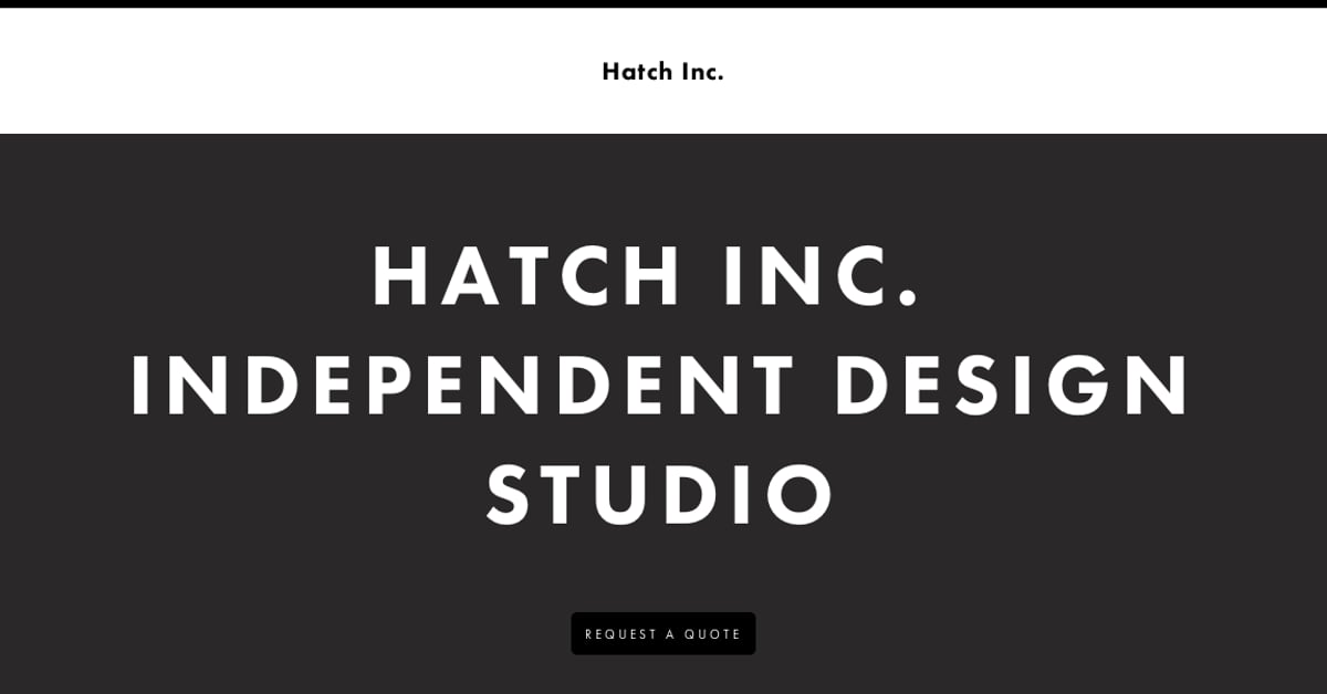 Hatch Inc. — One Page Website Award