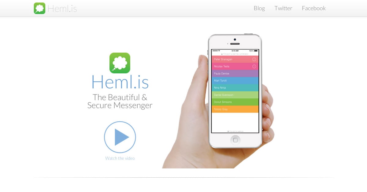 Heml.is — One Page Website Award