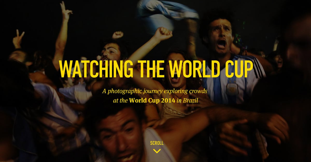 Watching The World Cup — One Page Website Award