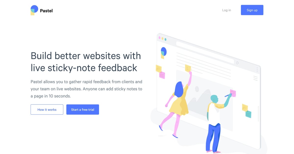 Pastel Sign In Pastel — One Page Website Award