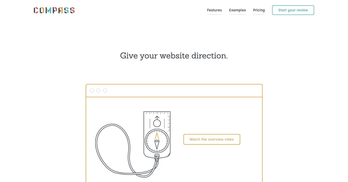 Compass Website Look Compass — One Page Website Award