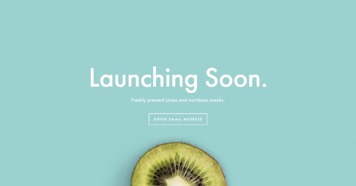 Gather emails before your launch using a Squarespace “Launching Soon ...