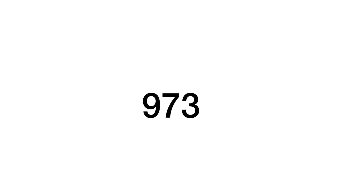 973 Magazine — One Page Website Award