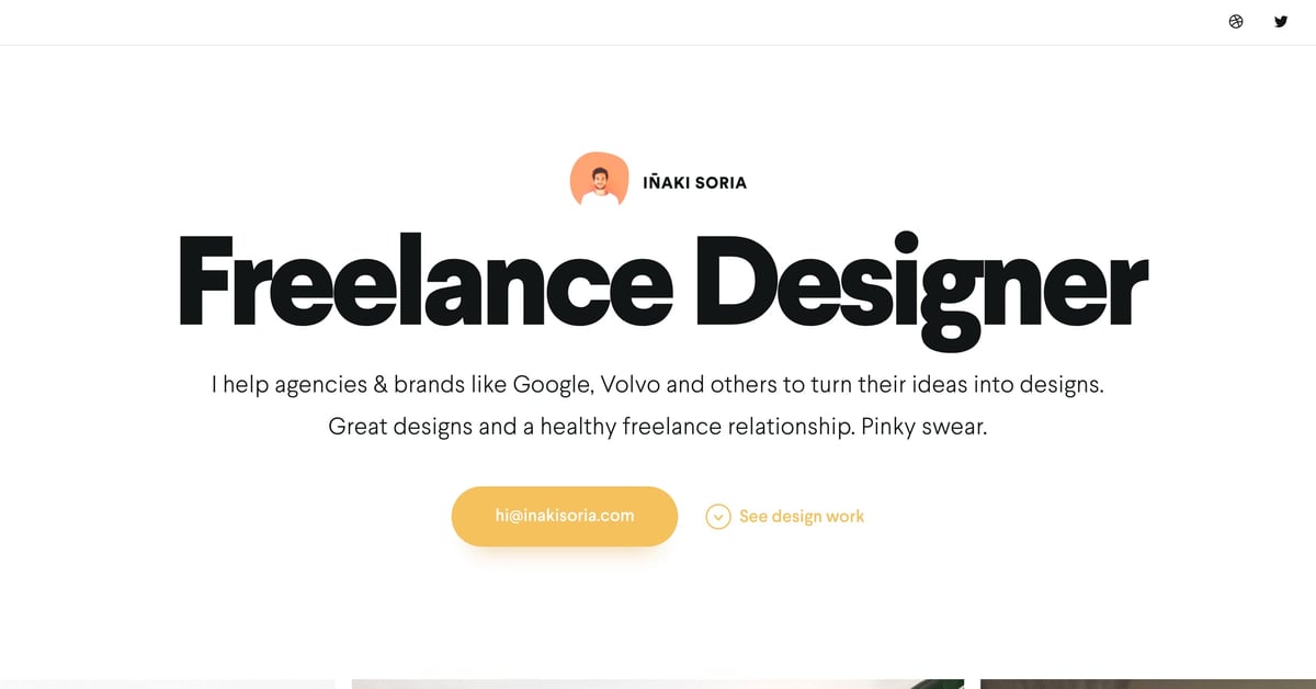 Website Inspiration: Iñaki Soria