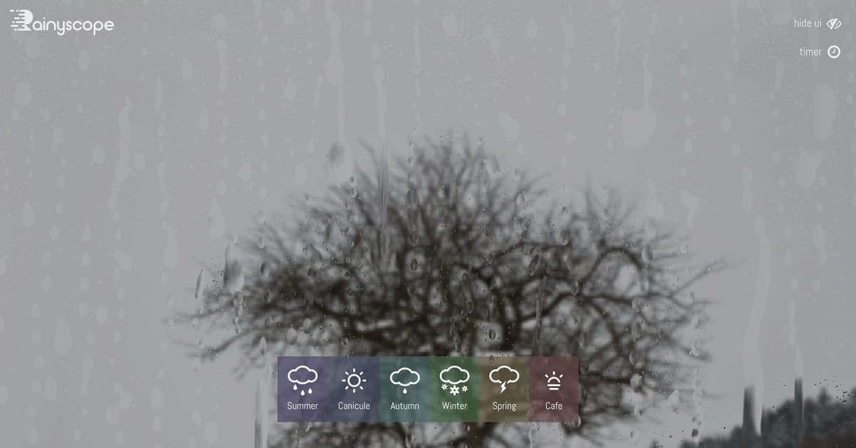 Rainyscope — One Page Website Award
