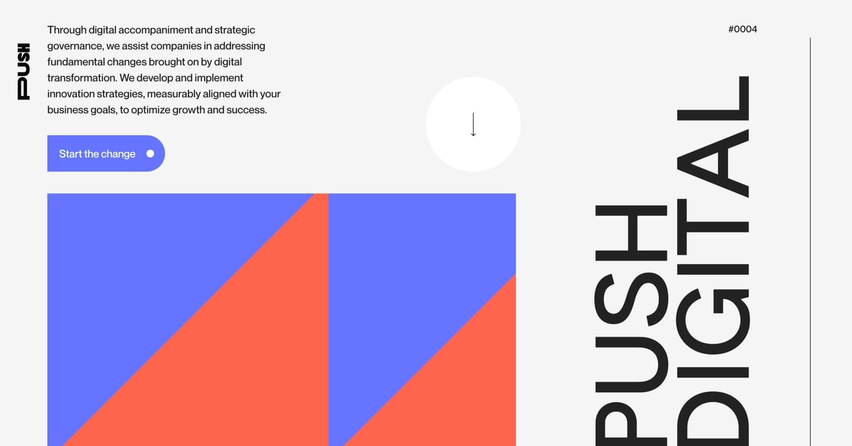 Push — One Page Website Award