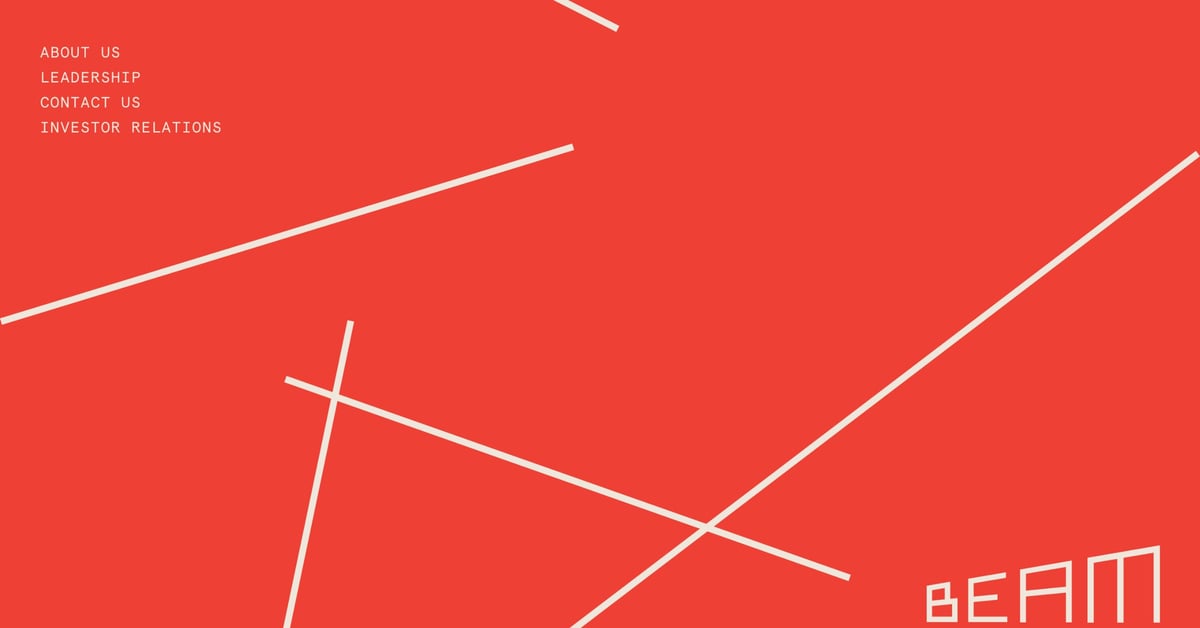 BEAM — One Page Website Award