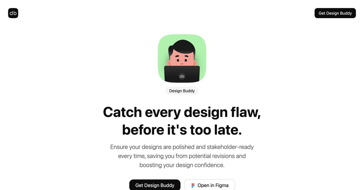 Design Buddy — One Page Website Award