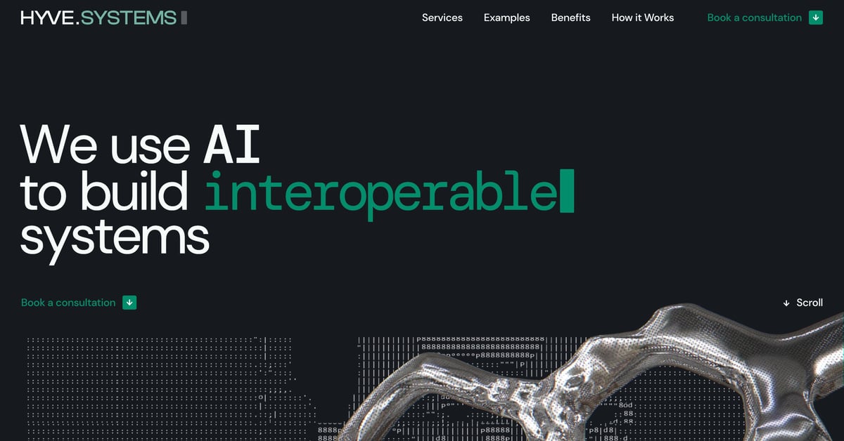 Hyve.systems — One Page Website Award