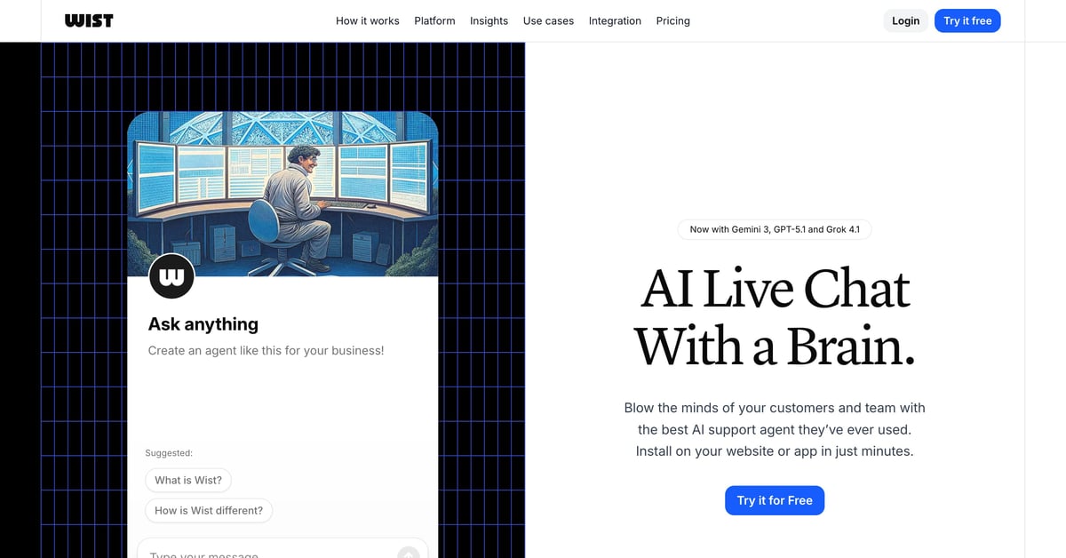 Wist - One Page Website Award