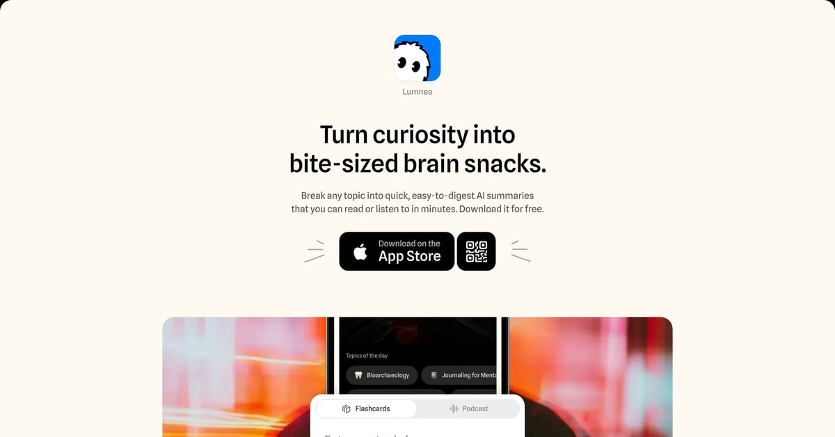 Lumnea - One Page Website Award