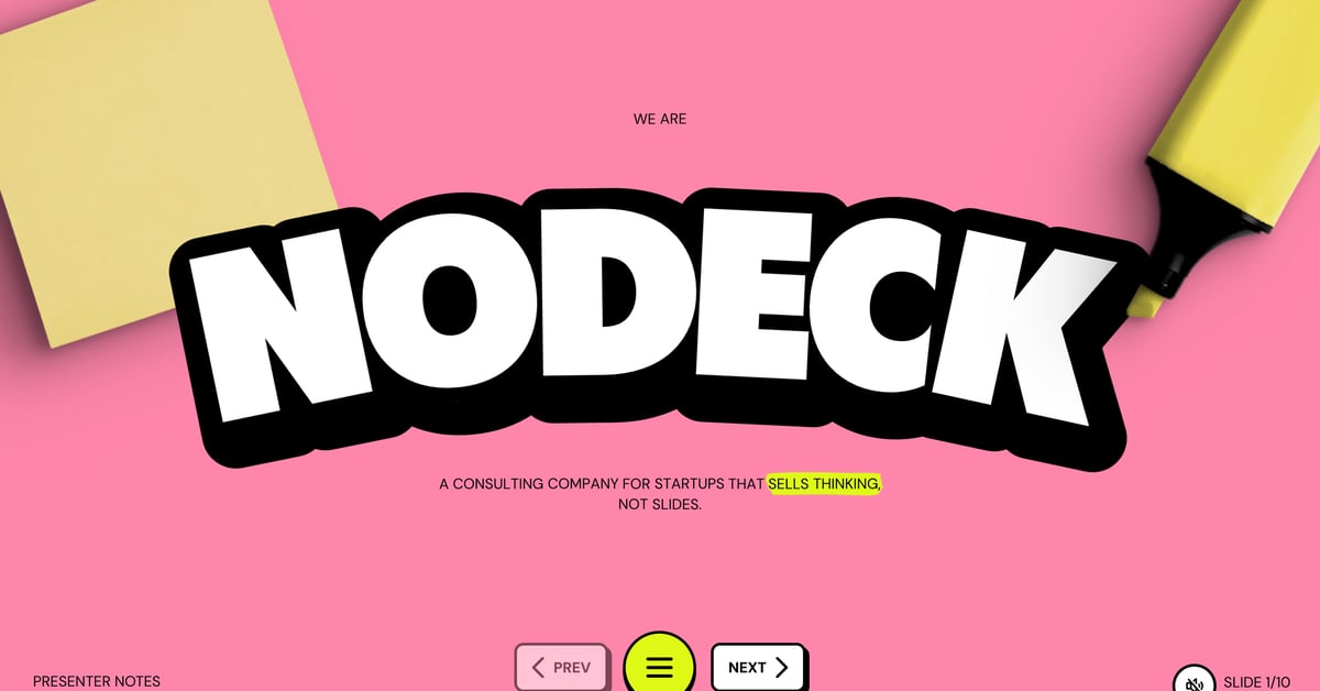 Nodeck — One Page Website Award
