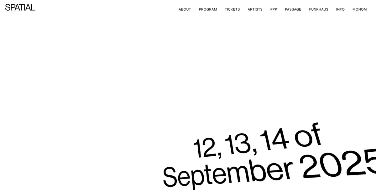 Event Website Design Inspiration