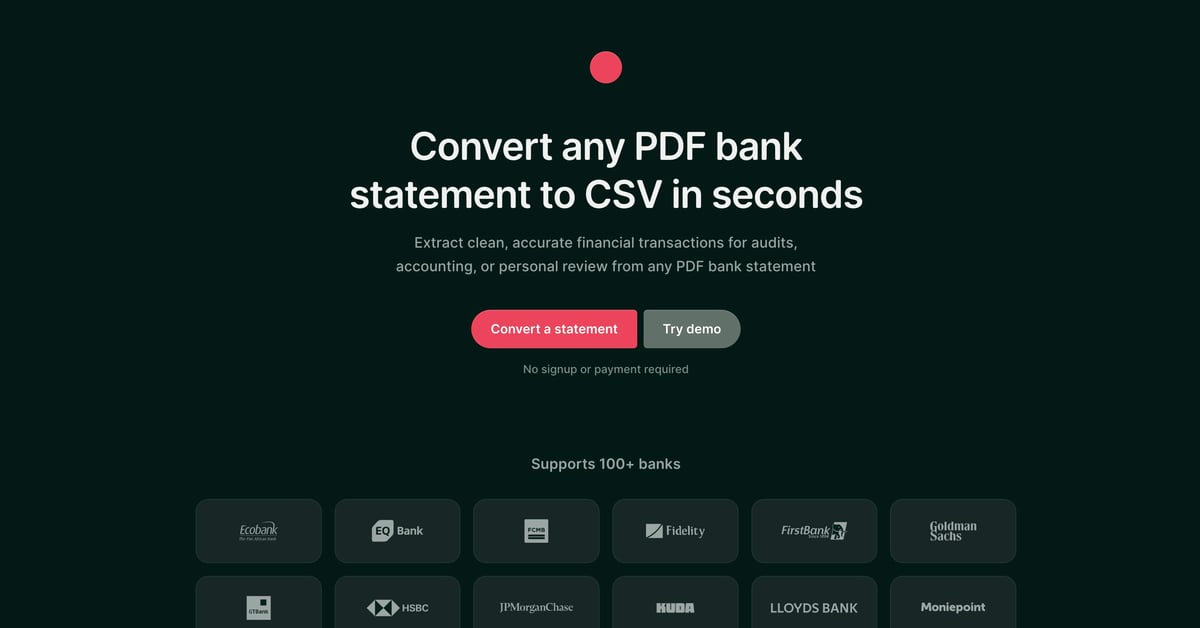 Statements — One Page Website Award