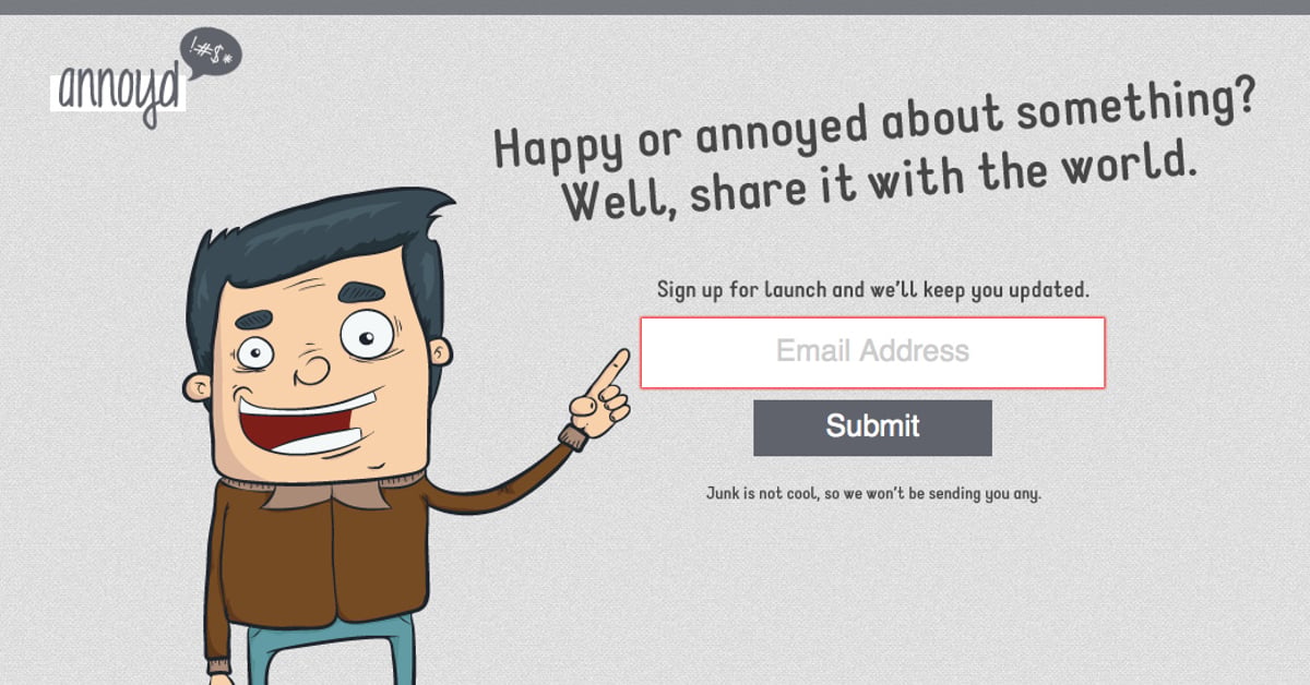 Annood annoyd — One Page Website Award