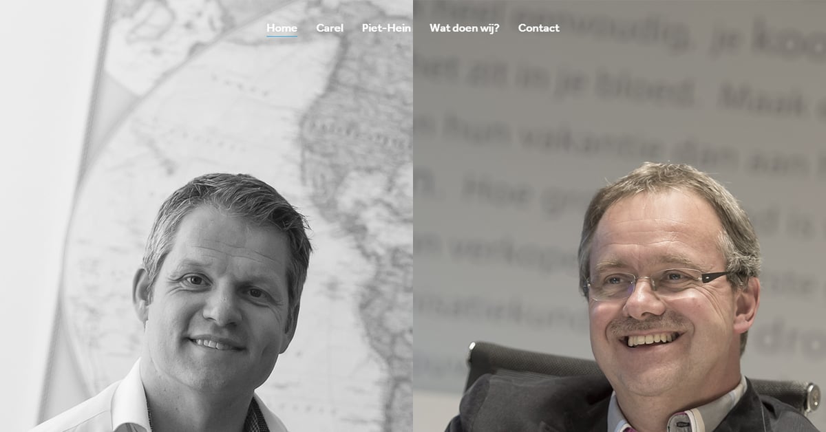 Carel + Piet Hein — One Page Website Award