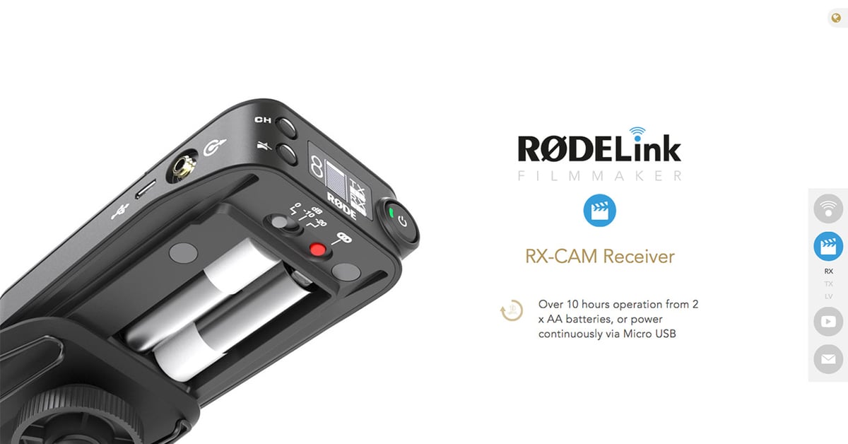 Remotelink Models RØDELink Wireless — One Page Website Award