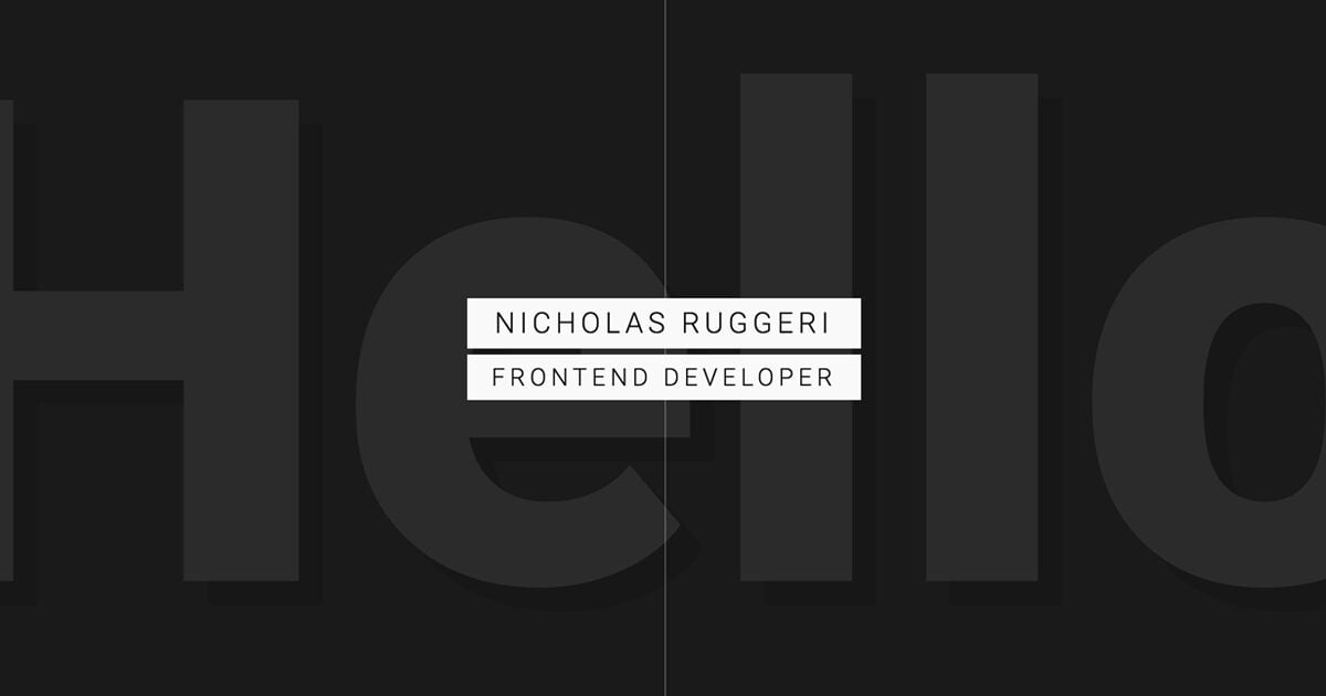 Nicholas Ruggeri