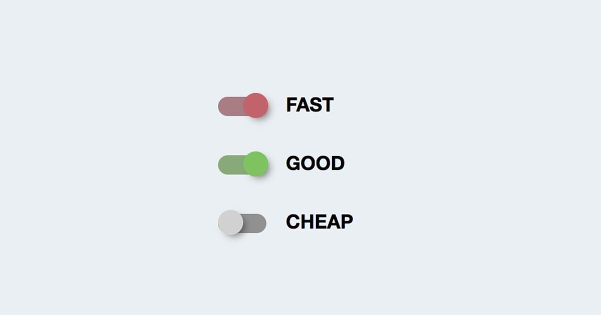 Fast Good Cheap