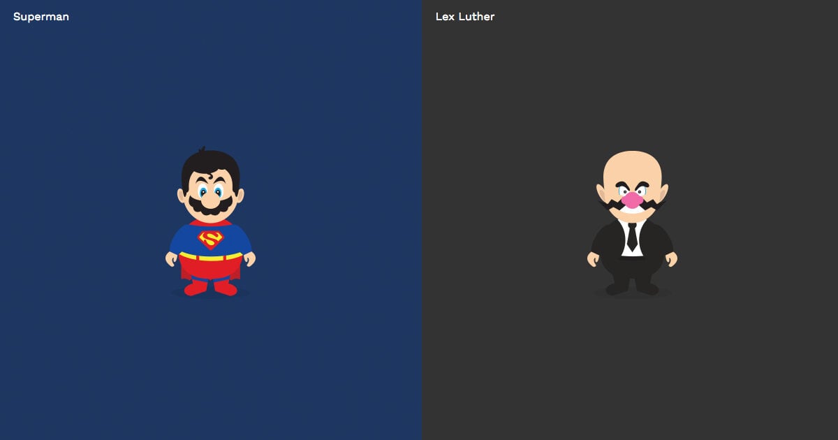 Really Super Mario vs Really Super Wario