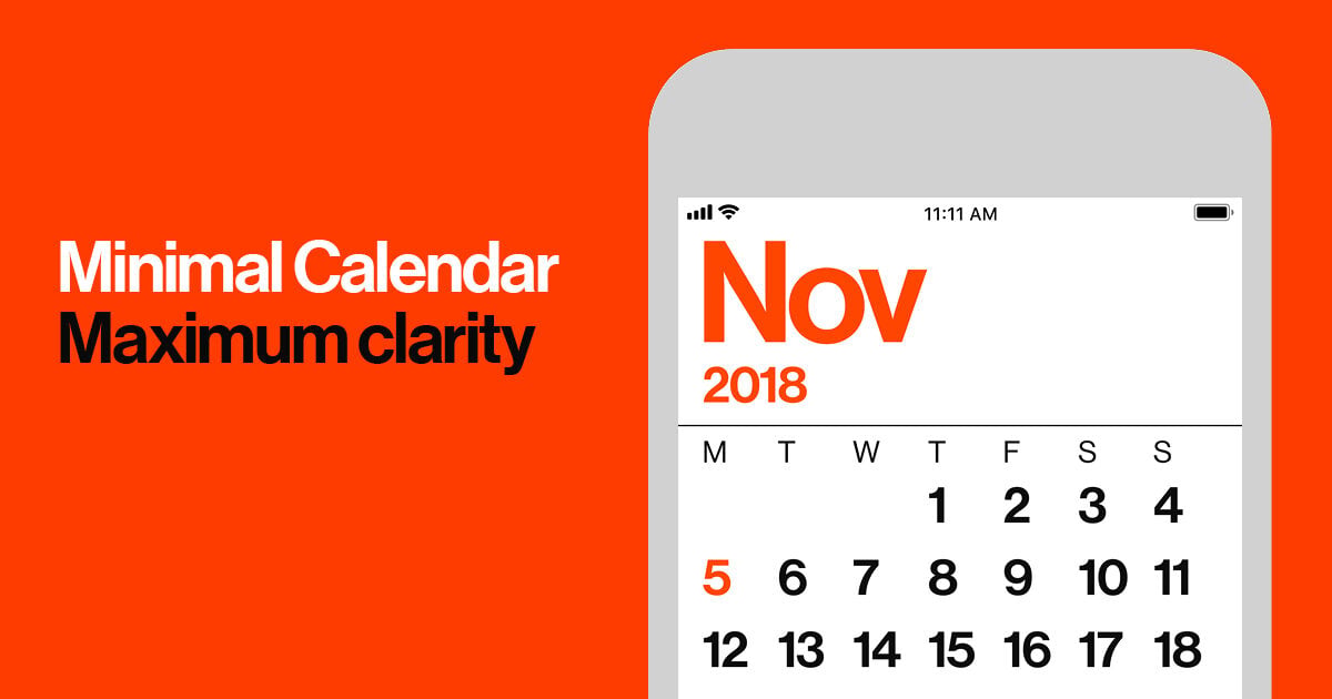 Minimal Calendar