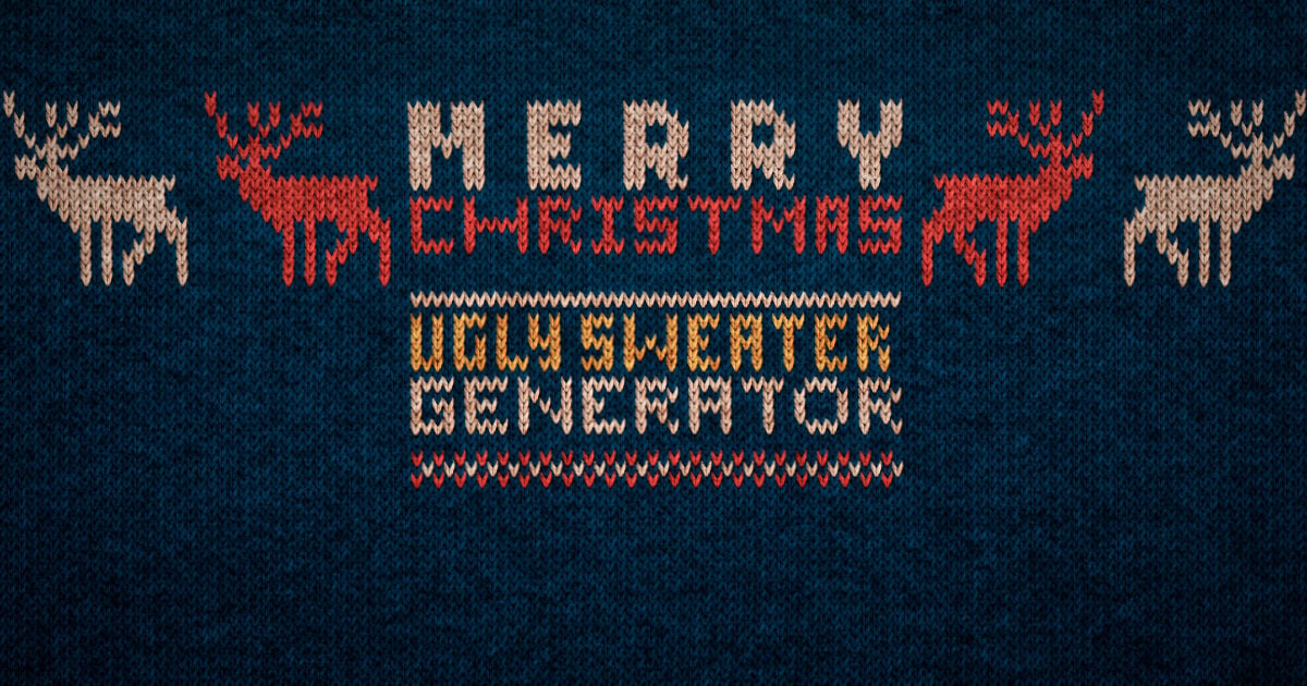 Ugly Christmas Sweater Generator