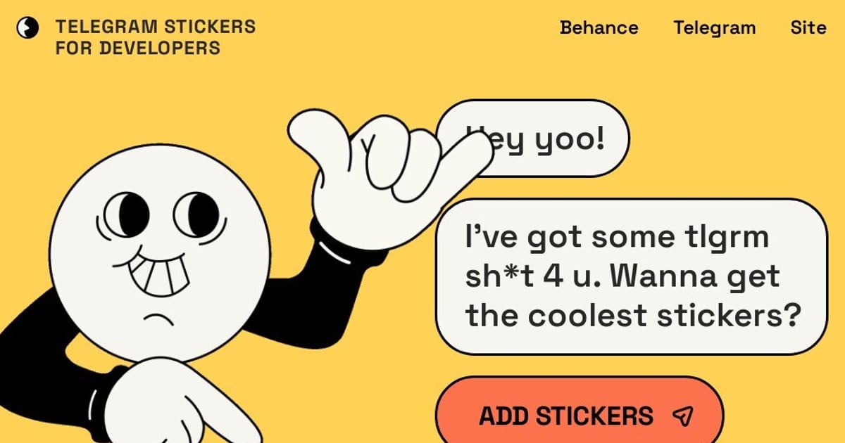 Telegram stickers for developers