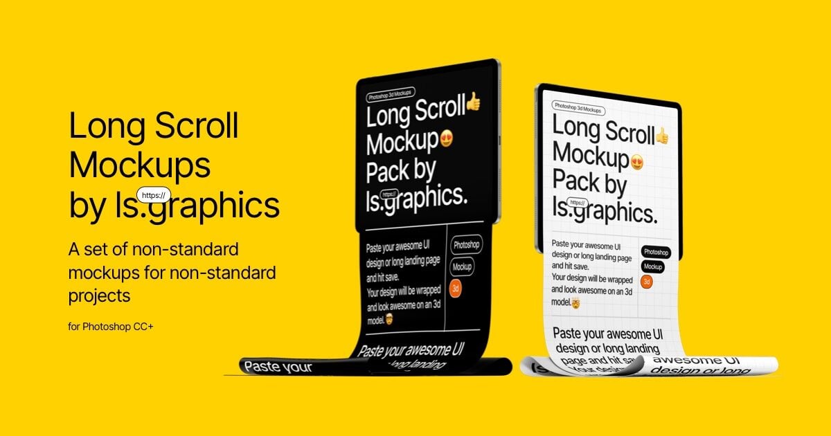 Long Scroll Mockups
