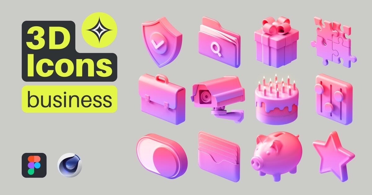 3D Finance Icons