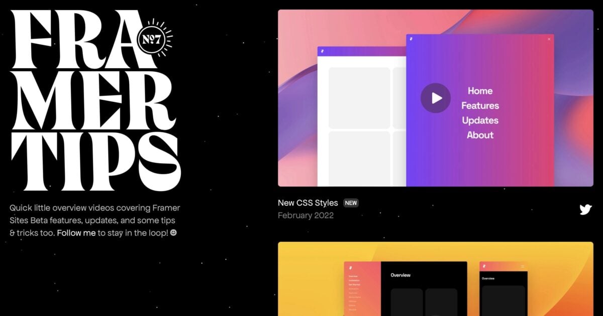 Framer Tips