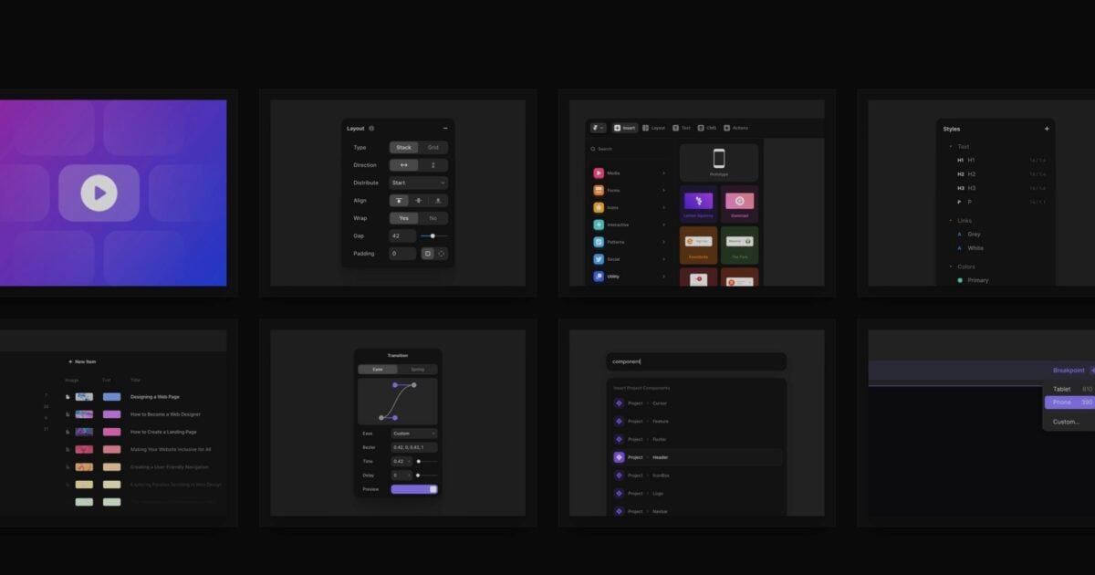 Visual System Training – Framer