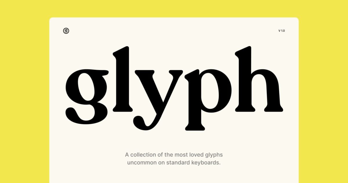 Glyph Supply