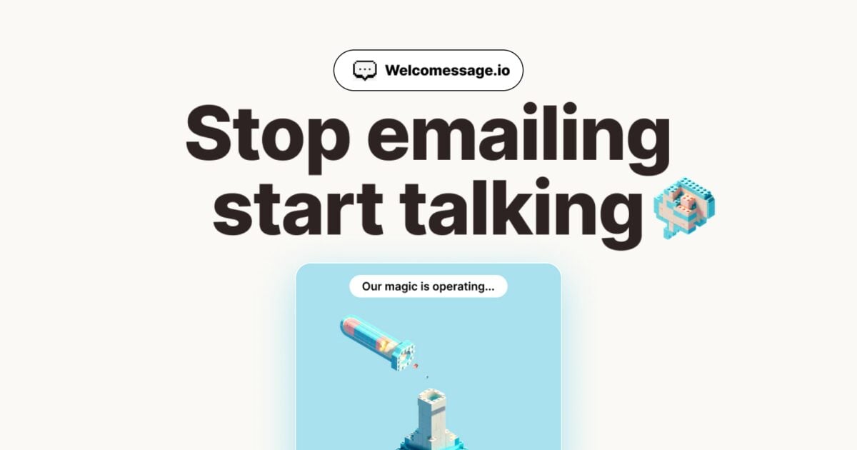Welcomessage.io