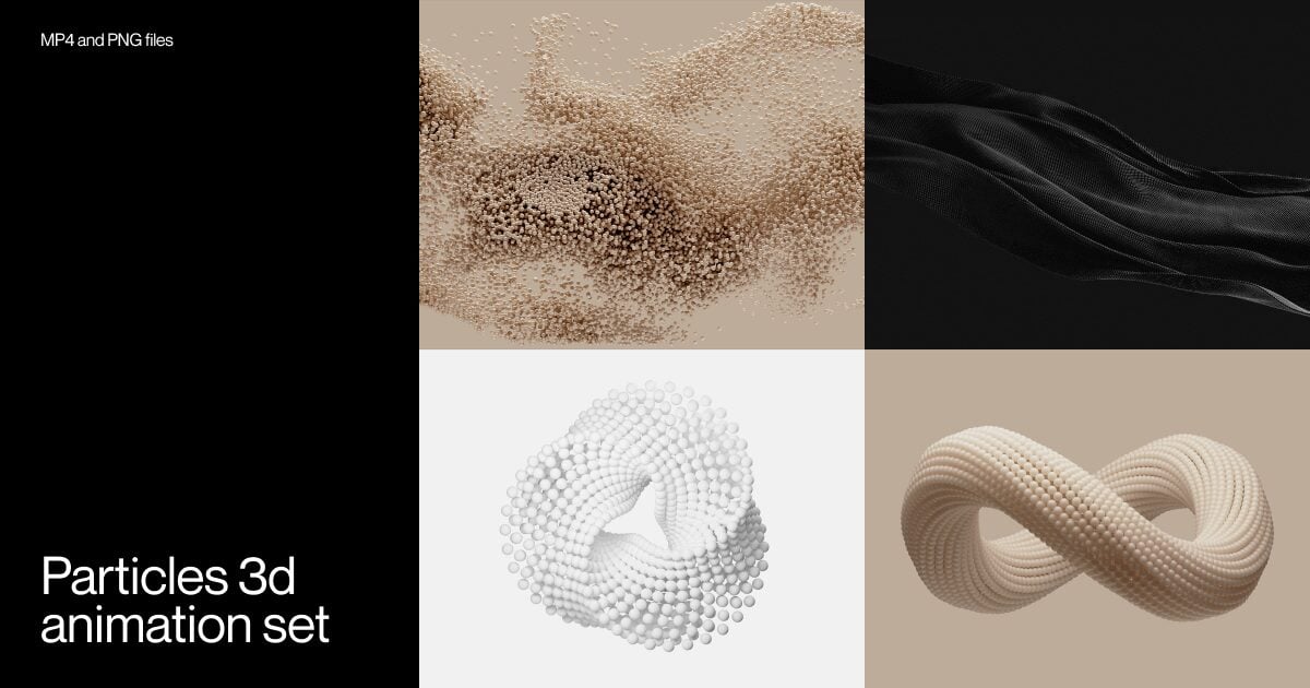 Particles 3D Animation Set