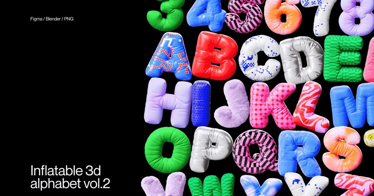 Inflatable 3D Letters